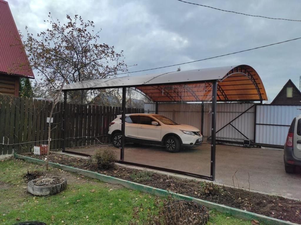 Прозрачные шторы ПВХ для навеса под автомобиль в Комсомольске